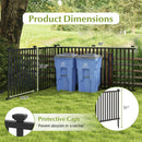 2 Piece 80 x 51 Inch Vinyl Picket Fence for Garden by LJGDeals