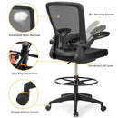 Height Adjustable Drafting Chair with Flip Up Arms by LJGDeals
