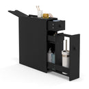 Black Bathroom Cabinet Space Saver Storage Organizer-Black