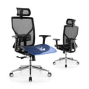 High-Back Mesh Executive Chair with Sliding Seat and Adjustable Lumbar Support by LJGDeals
