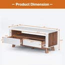 Media Console with 2 Pull-Out Drawers and Open Compartment for TVs up to 50 Inch by LJGDeals
