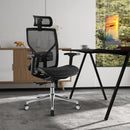 High-Back Mesh Executive Chair with Sliding Seat and Adjustable Lumbar Support by LJGDeals