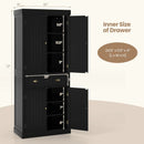 Cupboard Freestanding Kitchen Cabinet w/ Adjustable Shelves by LJGDeals