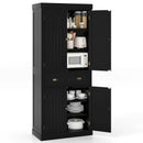 Cupboard Freestanding Kitchen Cabinet w/ Adjustable Shelves by LJGDeals