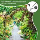 Garden Arch Arbor Trellis for Climbing Plants Roses Vines-Black by LJGDeals