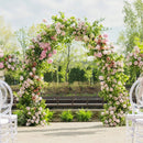 Garden Arch Arbor Trellis for Climbing Plants Roses Vines-Black by LJGDeals