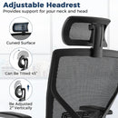 High-Back Mesh Executive Chair with Sliding Seat and Adjustable Lumbar Support by LJGDeals