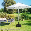 Patio Umbrella Base 88LBS Capacity Water and Sand Fillable Market Table Umbrella Stand-Black by LJGDeals