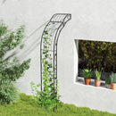 Garden Arch Arbor Trellis for Climbing Plants Roses Vines-Black by LJGDeals