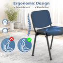 Set of 5 Stackable Conference Chairs with Mesh Back by LJGDeals
