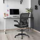 Height Adjustable Drafting Chair with Flip Up Arms by LJGDeals