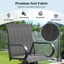 2 Pieces 360 Rotating Bar Stool Set with Armrests for Patio by LJGDeals