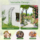 Garden Arch Arbor Trellis for Climbing Plants Roses Vines-Black by LJGDeals