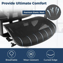High-Back Mesh Executive Chair with Sliding Seat and Adjustable Lumbar Support by LJGDeals