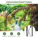 Garden Arch Arbor Trellis for Climbing Plants Roses Vines-Black by LJGDeals