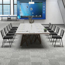 Set of 5 Stackable Conference Chairs with Mesh Back by LJGDeals