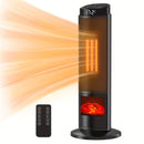 1500W Portable Electric Space Heater with Remote and Thermostat