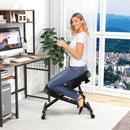 Adjustable Ergonomic Kneeling Chair with Upgraded Gas Spring Rod and Thick Foam Cushions by LJGDeals
