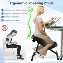 Adjustable Ergonomic Kneeling Chair with Upgraded Gas Spring Rod and Thick Foam Cushions by LJGDeals