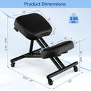 Adjustable Ergonomic Kneeling Chair with Upgraded Gas Spring Rod and Thick Foam Cushions by LJGDeals