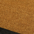 Black Border Coir Doormat