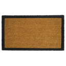 Black Border Coir Doormat