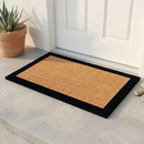 Black Border Coir Doormat