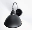 Large Black Enamel Farmhouse Wall Sconce Lighting