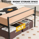Twin Size Metal Bed Frame Platform with Headboard by LJGDeals