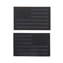(PAIR of TWO) Reflective 3D US Flag Patch with Hook and Loop