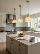 Brass Blair Alabaster Pendant Light