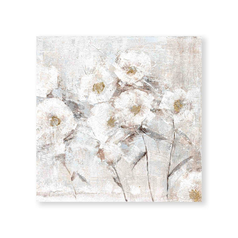 Blanc Flowers Oil Painting