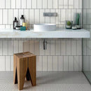 Blanc Glossy Subway Ceramic Tiles 4x12