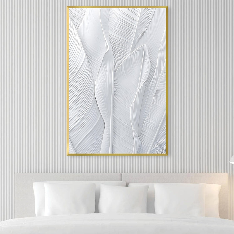 Blanc Leaf Canvas