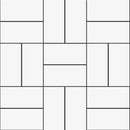 Blanc Matte Crosshatch Ceramic Mosaics 12x12