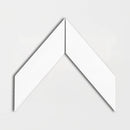 Blanco Real Glossy Chevron Ceramic Tiles 2x6