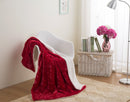 DaDa Bedding Luxury Romantic Red Lovely Hearts Dreamy Plush Faux Fur Throw Blanket (19)