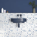 Blau Glossy Der Vogel Colore Look Ceramic Mosaics 11 1/2x11 1/2