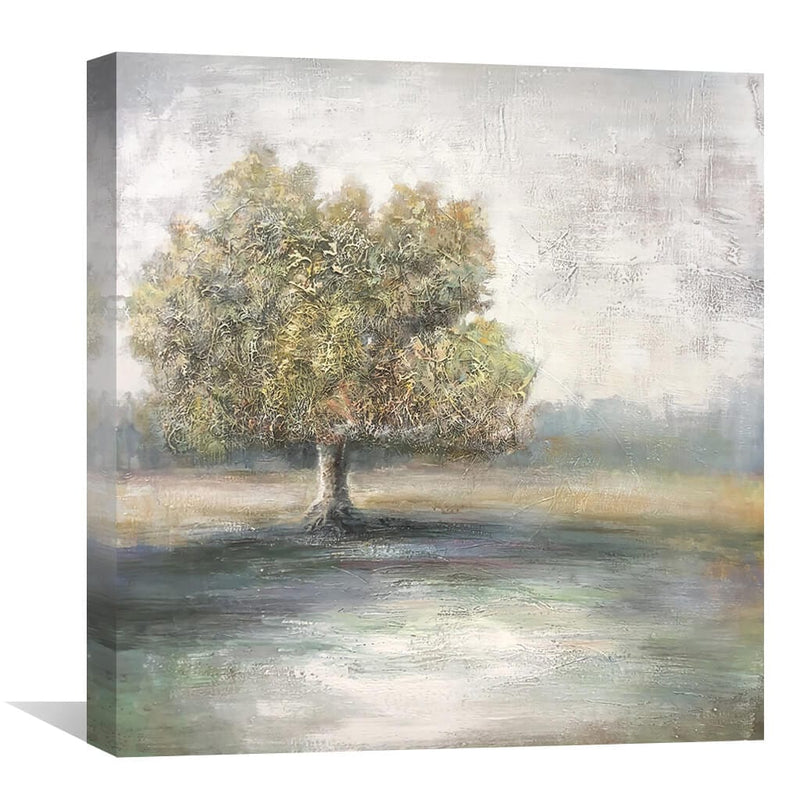 Blended Tree and Field Oil Painting