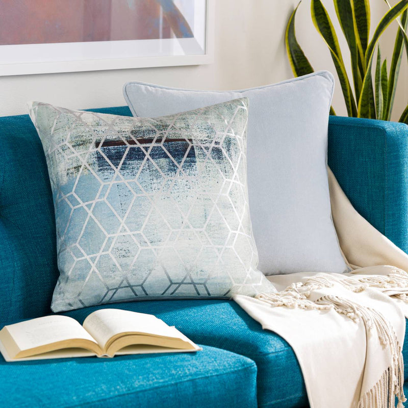 Boom Aqua Pillow Cover