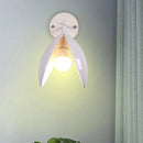 GobekUsa Blooming Bud Wall Light - Modern Metal 1-Light Wall Mounted Light for Living Room (Black/White)