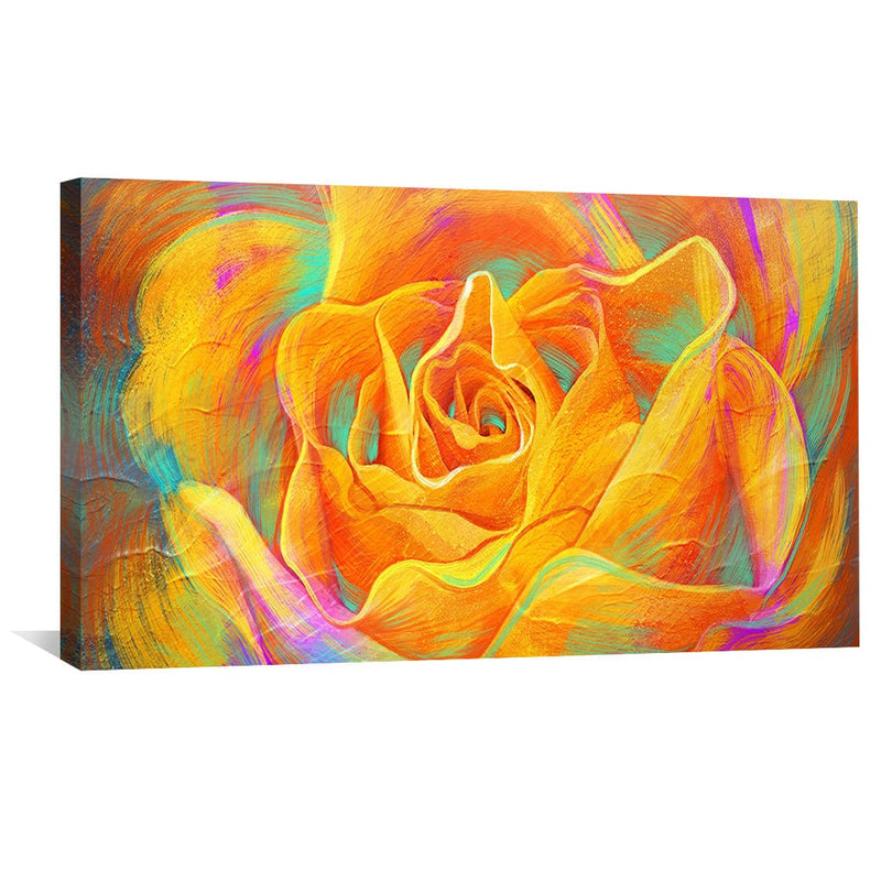 Blooming Orange Canvas