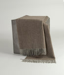 Cappuccino Herringbone Woven Yak Down Throw