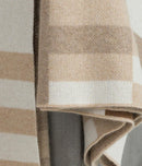 Bauhaus Cognac Knit Cashmere Throw