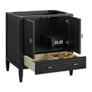 James Martin Myrrin 30" Single Bathroom Vanity, Carbon Oak