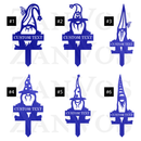 Gnome Monogram Plant Markers