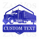 Semi Truck Monogram V2