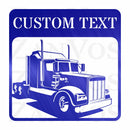 Semi Truck Monogram V5