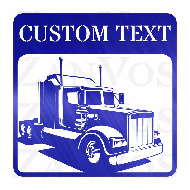 Semi Truck Monogram V5
