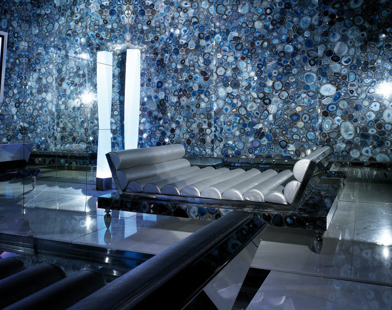 Blue Agate Precious Stone